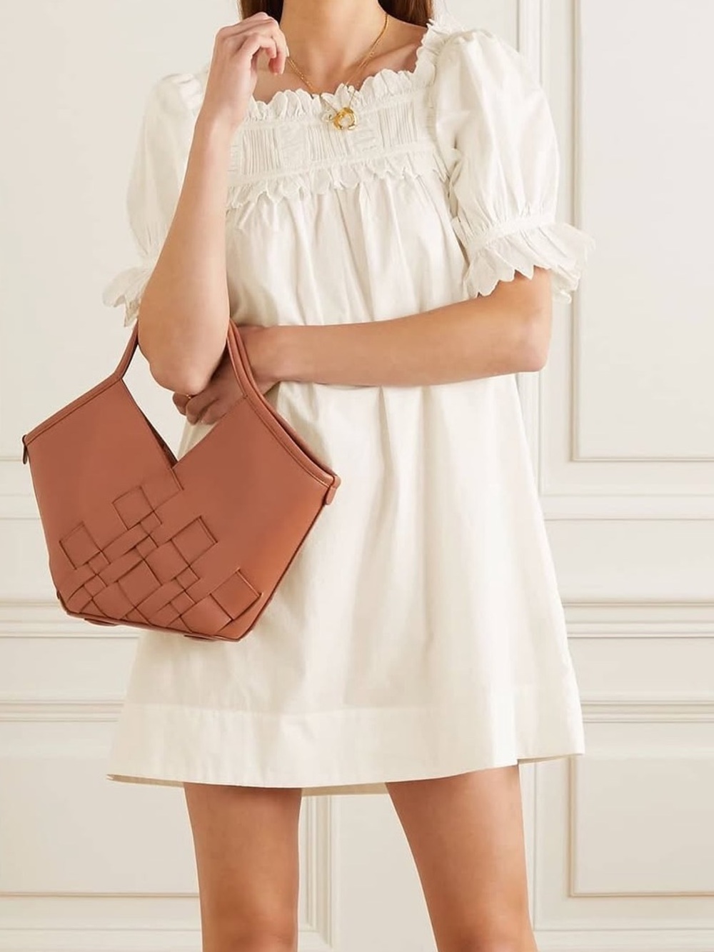 Doen Orchard mini dress white